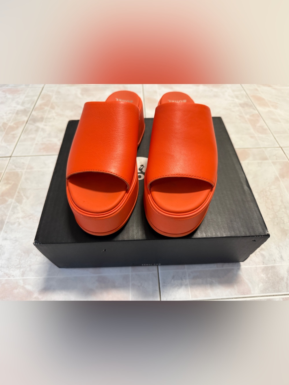 Sorel Women's Bright Orange Slide Mules